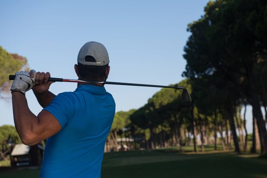 golf player view photo