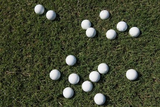 golf balls background photo