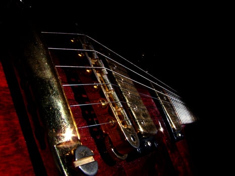 electric guitar view photo