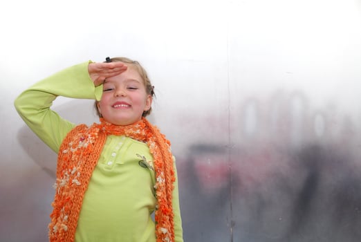 happy little girl photo
