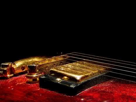 electric guitar view photo
