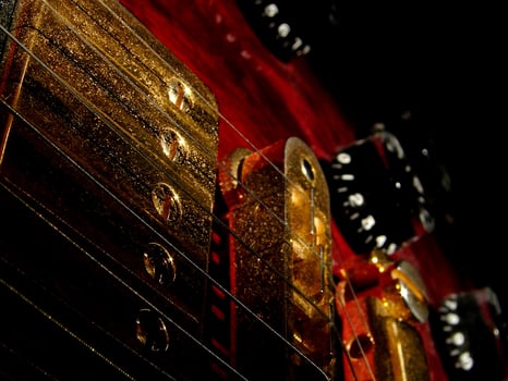 electric guitar view photo