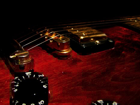 electric guitar view photo