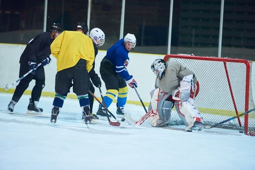 ice hockey goalkeeper photo