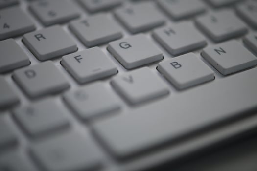 slim keyboard in dark night photo
