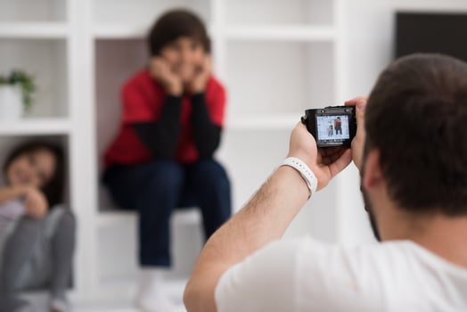 Photoshooting with kids models photo