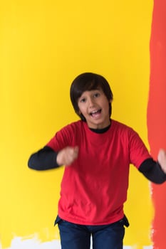 Portrait of a happy young boy photo