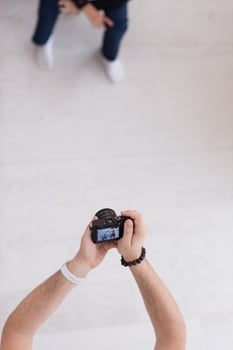 Photoshooting with kid model photo