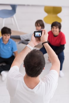 Photoshooting with kids models photo