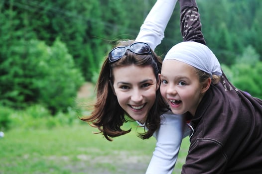 happy family outdoor photo