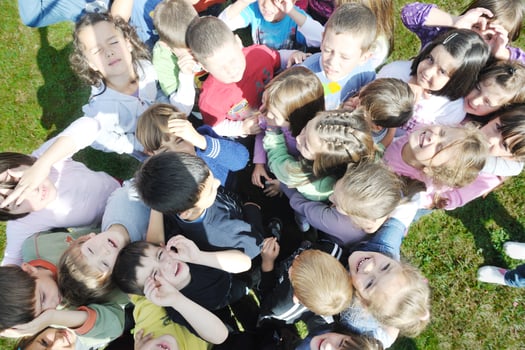 preschool  kids outdoor have fun photo