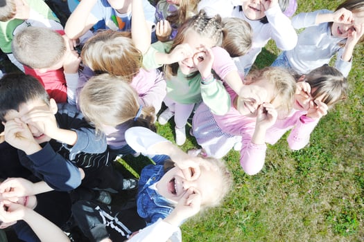 preschool  kids outdoor have fun photo