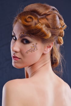 Beautiful Woman with  Luxury Makeup photo