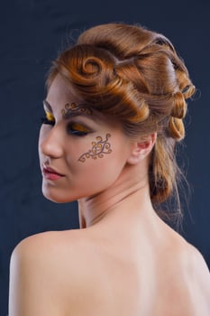 Beautiful Woman with  Luxury Makeup photo
