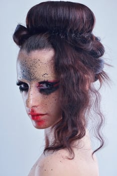 Beautiful Woman with  Luxury Makeup photo