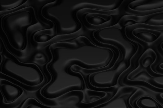 Abstract 3d rendering of wave black smooth wavy bands background surface photo