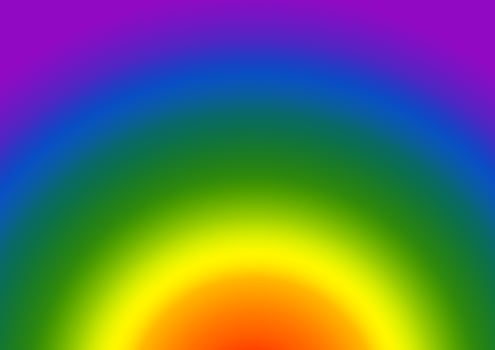 Smooth Gradation of Pride flag For background. photo