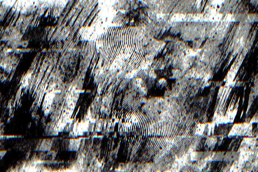 Abstract dark background with glitch effect for background. Noise Texture of video glitch error photo