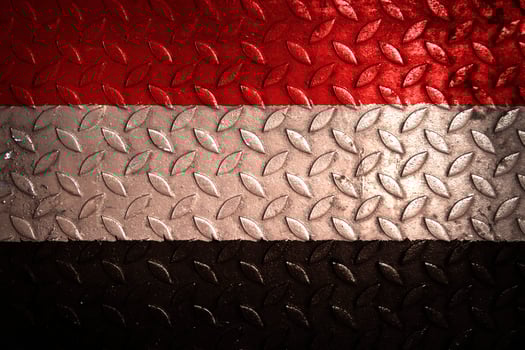yemen flag metal texture statistic photo