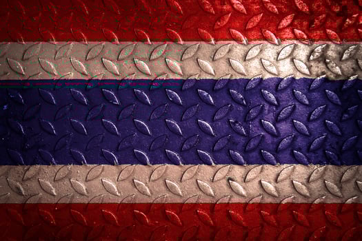 thailand flag metal texture statistic photo