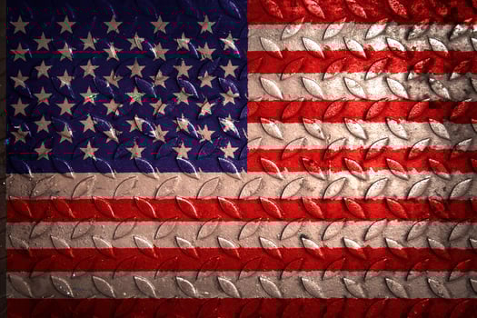 united states of america  flag metal texture statistic photo