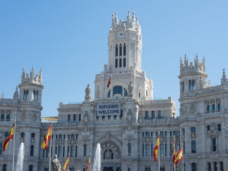 the city of Madrid in spain photo