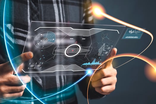 Digital transformation technology strategy, IoT, internet of things. transformation of ideas and the adoption of technology in business in the digital age photo
