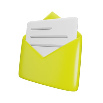 3D Mail Illustration Side View photo