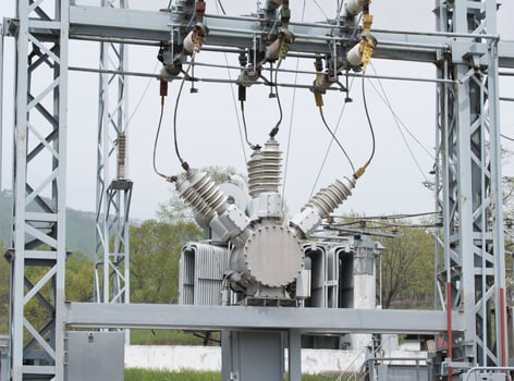 high-voltage power transformer photo
