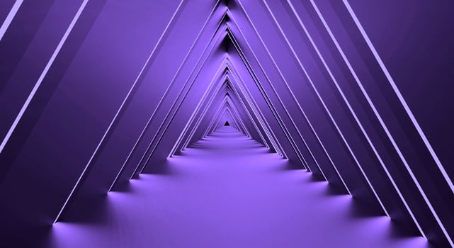 Corridor interior design  Future concept. 3D rendering photo