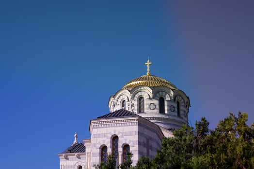 Sevastopol Crimea . Vladimir's Cathedral in Chersonesos. photo