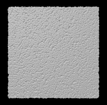Polystyrene foam sheets on Black background. 3D illustration photo