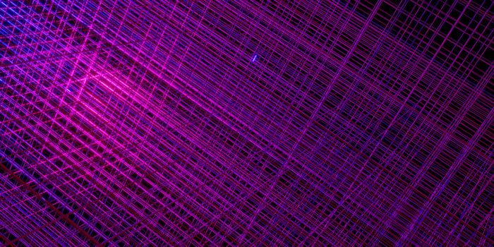 laser line multi color grid glow 3d illustration red and blue photo