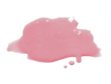 Spilled water puddle water on white background, texture of spilled water photo