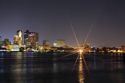 Boston night view photo