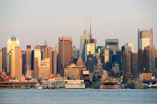 Urban skyline from New York City Manhattan photo