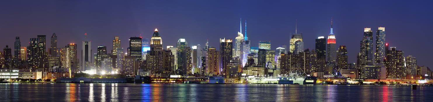 New York City Manhattan at dusk photo