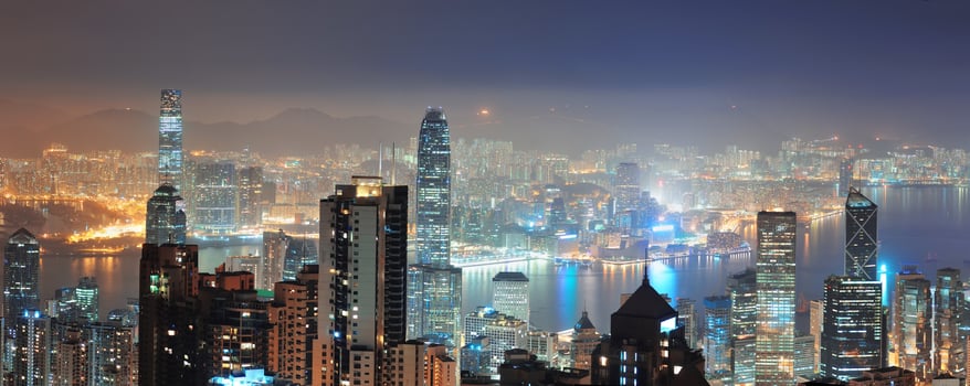 Hong Kong at night photo