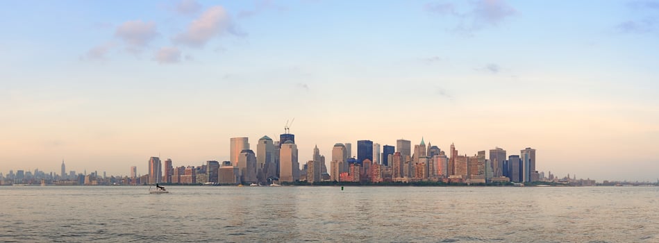 New York City Manhattan sunset photo
