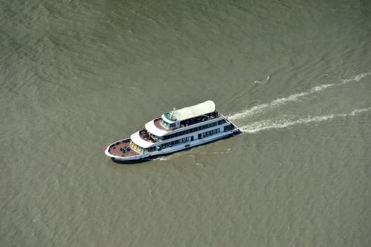 Boat in water photo