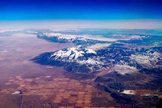 Snow Mountain Aerial View photo
