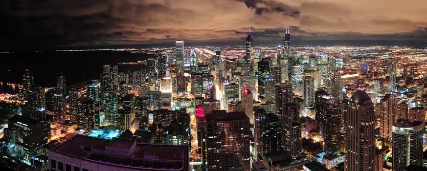 Chicago urban skyline panorama photo