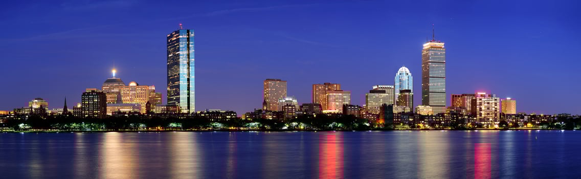 Urban city night scene photo