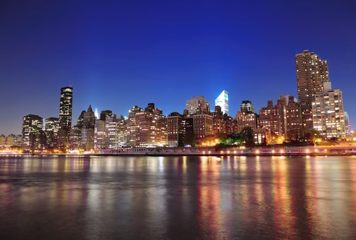 New York City Manhattan midtown skyline photo
