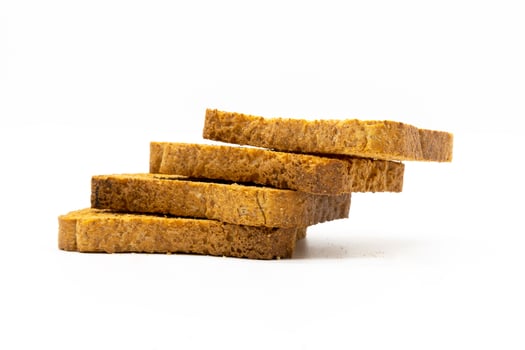 Sliced Toast Bread isolated on white background. photo