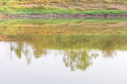 Coastal canal water reflection photo