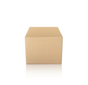 carton box isolated on white background photo