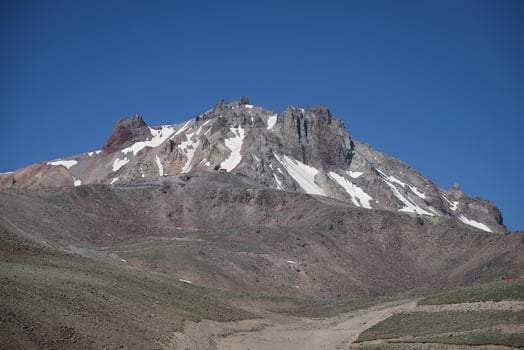 Peak of Mount Erciyes in Kayseri, Turkey photo