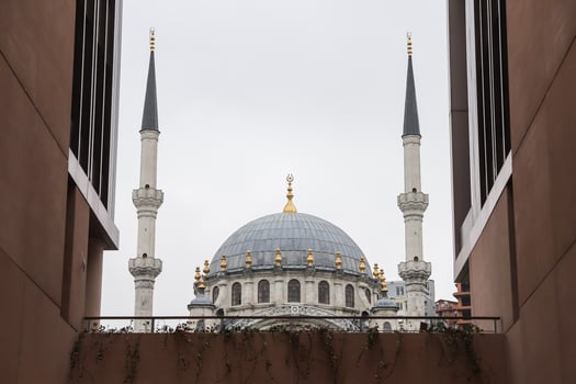 Nusretiye Mosque in Karakoy, Istanbul, Turkey photo