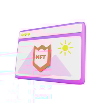 Cute 3D NFT Illustration Design Side View photo